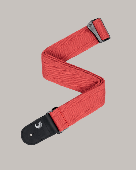 D'Addario Eco Guitar Strap - Red