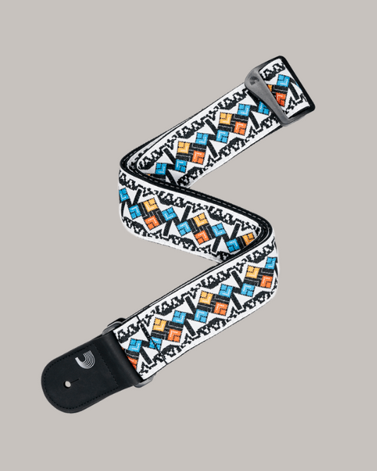 D'Addario Eco Guitar Strap - White