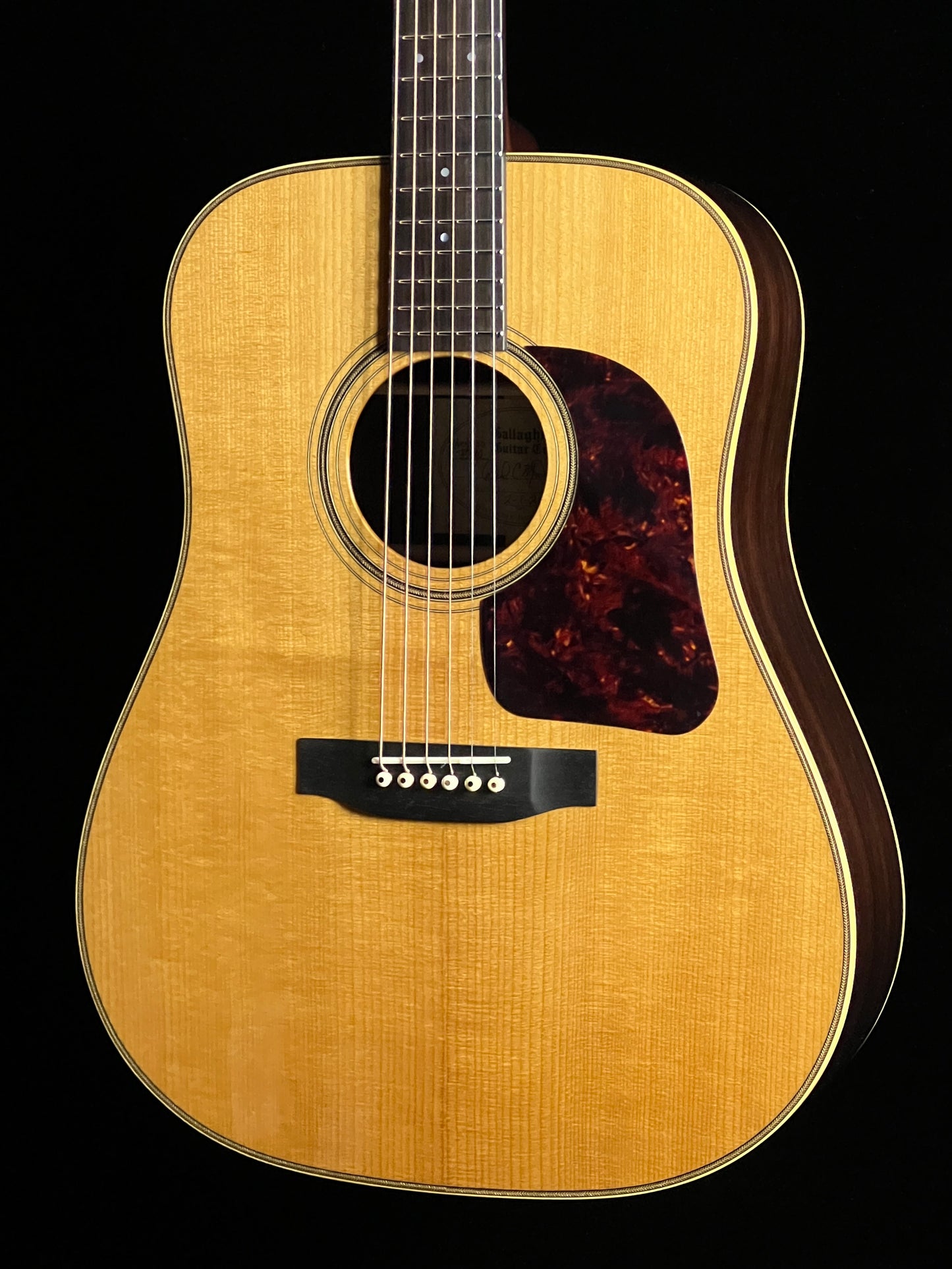 Gallagher Bluegrass Bell Dreadnought Acoustic Guitar Adirondack Spruce / East Indian Rosewood - New