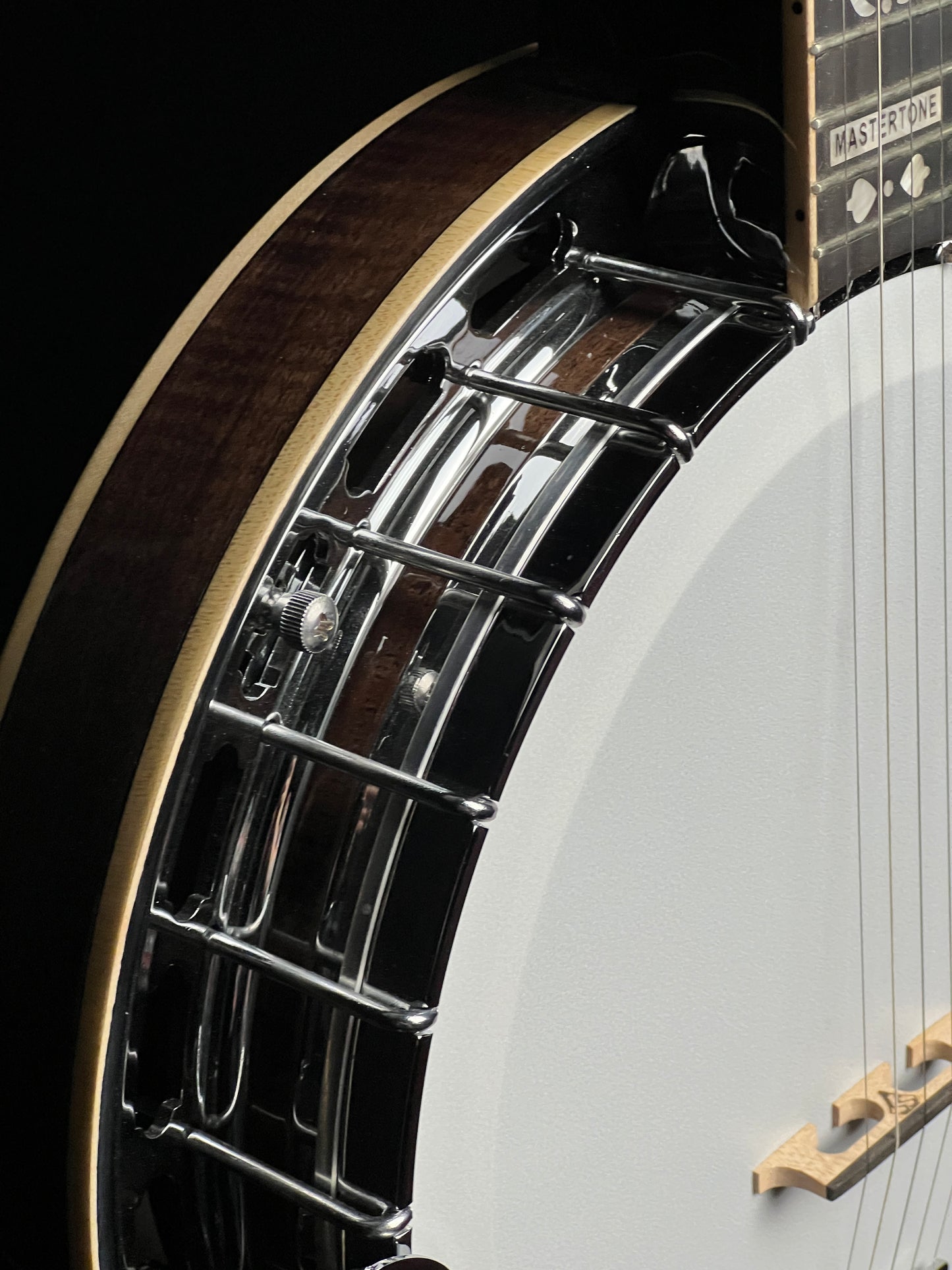 Mastertone Gold Tone Orange Blossom Arch Top Banjo with Resonator OB-250AT - New