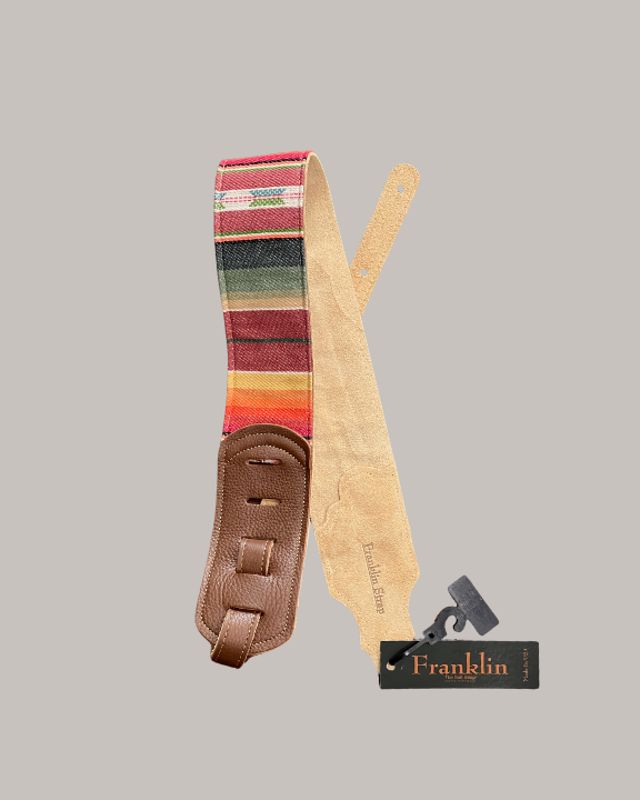 Franklin Strap Saddle Blanket Guitar Strap - 3" Caramel