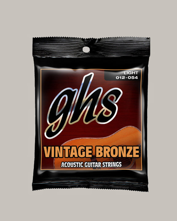 GHS Vintage Bronze Acoustic Guitar Strings Light 012-054 VN-L